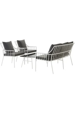 Outlet BOLONIA Loungekalusteet - 4 Osaa Lounge-Kalusteet|Ulkokalusteet