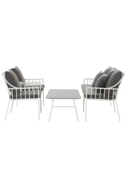 Outlet BOLONIA Loungekalusteet - 4 Osaa Lounge-Kalusteet|Ulkokalusteet