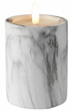 Cheap FLAMME MARBLE Pöytäkynttilä LED, 12,5 Cm Kynttilät