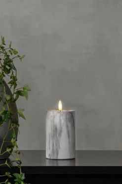 Outlet FLAMME MARBLE Pöytäkynttilä LED, 15 Cm Kynttilät