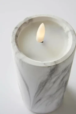 Best FLAMME MARBLE Pöytäkynttilä LED, 17,5 Cm Kynttilät