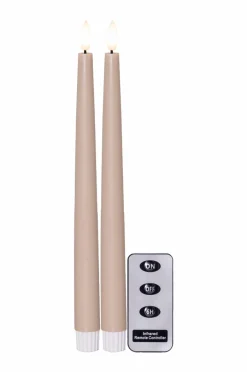 Fashion FLAMME SLIM Akkukäyttöinen Kynttilä 2 Kpl Pakkaus 28 Cm Kynttilät