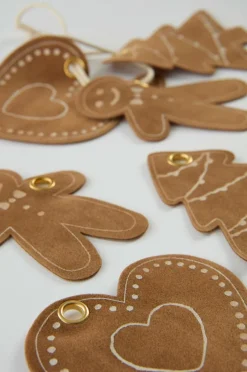 Shop GINGERBREAD Lappu 6-pakkauksella Joulukoristeet