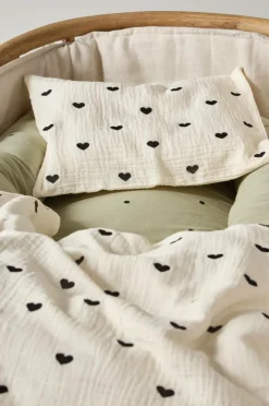 Hot HEARTS BABY Tyynyliina 35x28 Cm - Ekologinen Lasten Vuodevaatteet