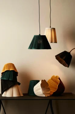 Cheap Kippivarjostin Siv Plissé, 30 Cm Lampunvarjostimet