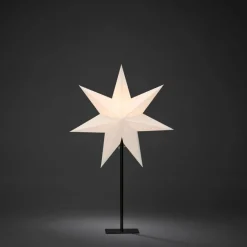 Clearance Metallijalkainen Paperitähti, Korkeus 65 Cm Jouluvalot