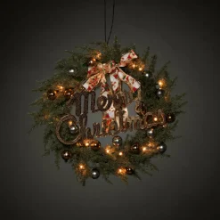 Sale Paristokäyttöinen Kuusikranssi 25 LED ⌀ 40 Cm Ulkovalaisimet|Ulkovalaisimet