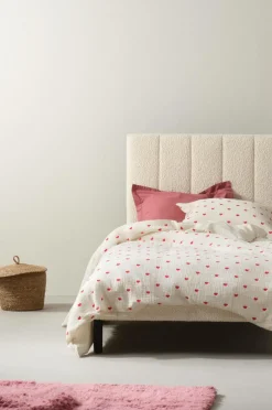 Clearance Pussilakanasetti HEARTS Kapeaan Sänkyyn - Ekologinen Lasten Vuodevaatteet