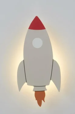 Cheap ROCKET Seinävalaisin Akkukäyttöinen LED-valolla Lasten Valaisimet|Lasten Valaisimet