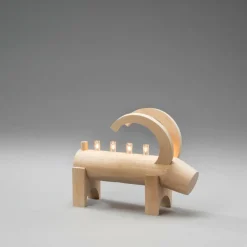 Store Sähkökynttelikkö Puuta, 5 Lamppua, 22,7 Cm Jouluvalot