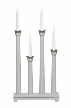 Best Sale Sähkökynttelikkö Puuta, 4 Lamppua, 59 Cm Jouluvalot