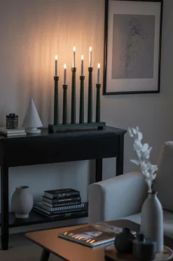 Online Sähkökynttelikkö Puuta, 6 Lamppua, 59 Cm Jouluvalot