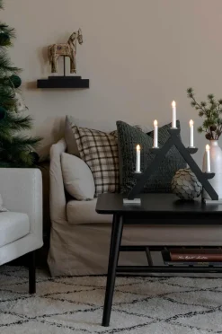 Discount Sähkökynttelikkö Puuta, 5 Lamppua 44 Cm Jouluvalot