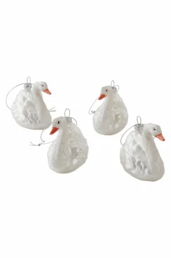 Discount SWAN Koristeriipukset, 4/pakk. Joulukoristeet