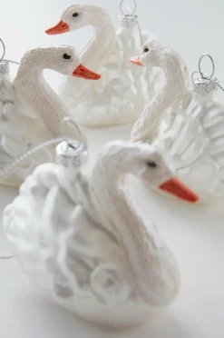 Discount SWAN Koristeriipukset, 4/pakk. Joulukoristeet