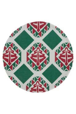 Fashion VERY MERRY Matto Sileä, Halkaisija 110 Cm Kierrätysmatot|Joulukuusenmatot