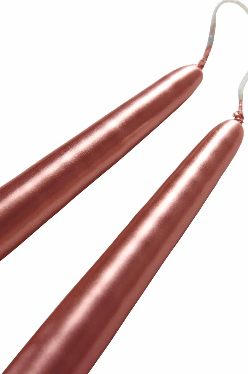 Store VICKAN METALLIC Antiikkikynttilät, 2/pakk. - Korkeus 35 Cm Kynttilät|Joulukoristeet
