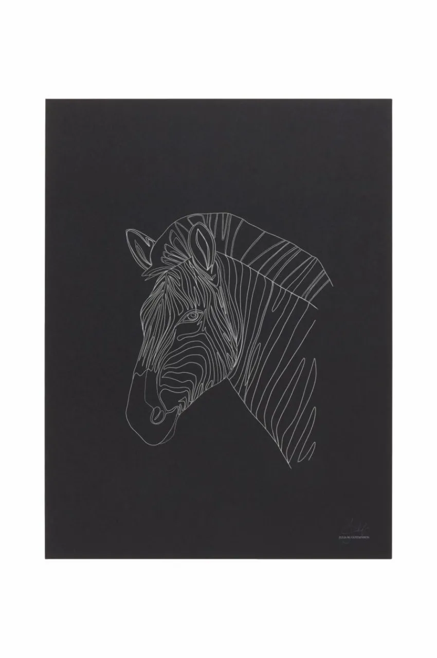 Cheap ZEBRA PORTRAIT Juliste 30x40 Cm Julisteet & Taulut|Lasten Sisustusesineet